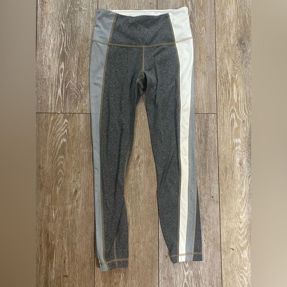 Athleta High-Rise Colorblock Leggings - Grey/White | XS - Picture 2 of 9